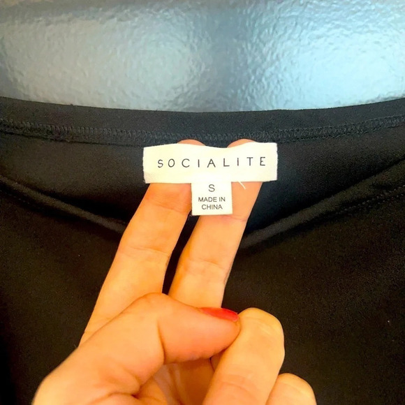 Socialite crop corset style with  shear puffy sleeves mint condition beautiful - Picture 6 of 8